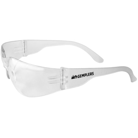 Gemplers Safety Glasses, Clear Lens, Clear Frame, Frameless GEMP-S4110S